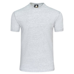 Orn Workwear Plover T-Shirt with round neck in ash.
