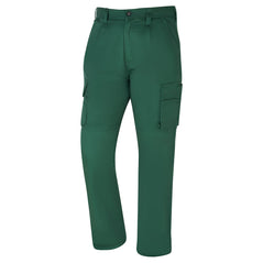 Orn Workwear ORN ladies Condor Combat Trouser in bottle green with button fasten, belt loops and cargo style pockets.
