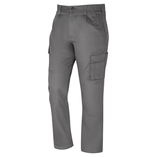 Orn Workwear ORN ladies Condor Combat Trouser in graphite grey with button fasten, belt loops and cargo style pockets.