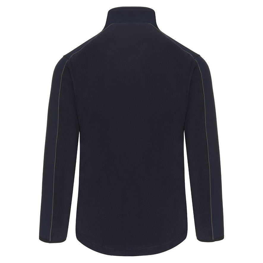 Back of Orn Workwear Bateleur EarthPro Fleece in navy.