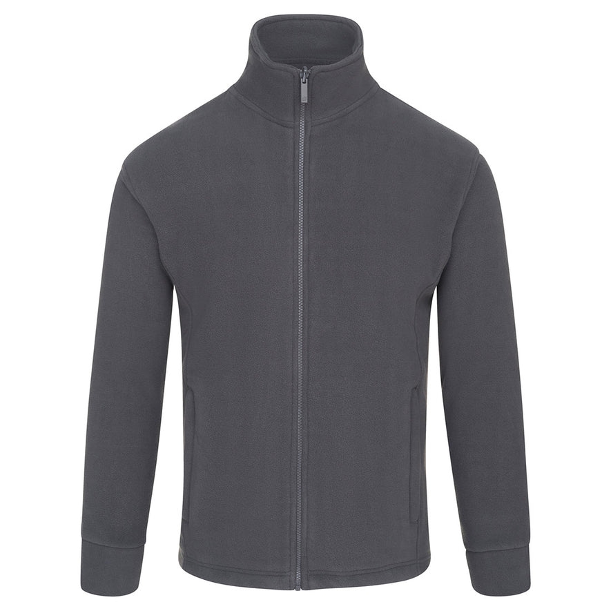 Orn Workwear Albatross Fleece in graphite grey with full zip fasten.