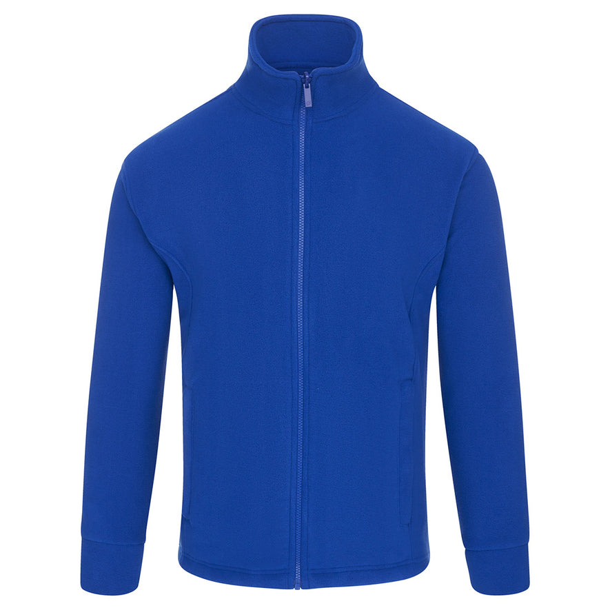 Orn Workwear Albatross Fleece in royal blue with full zip fasten.
