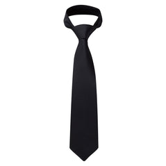 Orn Workwear ORN Plain Wrap Tie in black.