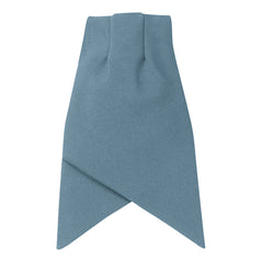 Orn Workwear ORN Clip-on Cravat in grey with pleat at top and cross over points at bottom.