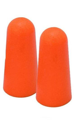 orange pu foam ear plugs, two are visible in this picture.
