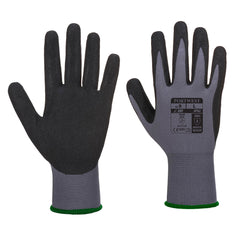 Grey dermiflex Aqua glove with black palm and Grey wrist cuff.