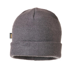 grey Knit Cap with Insulatex Lined log tag