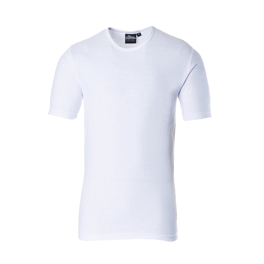 White portwest thermal baselayer short sleeve t-shirt.