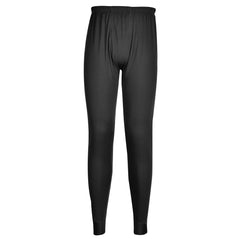 Black portwest thermal baselayer leggings. Leggings have elasticated waist.