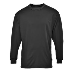 Black portwest thermal baselayer long sleeve top. Top has elasticated wrist.