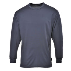 Navy portwest thermal baselayer long sleeve top. Top has elasticated wrist.