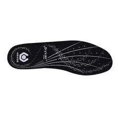 Black and White Omina Base insole with Base Branding and a white fleck contrast.