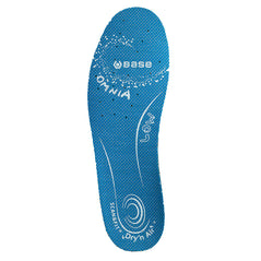 Blue Base Omina Insole with white branding contrast.