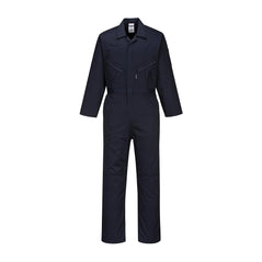 Dark Navy collared coverall with pockets and knee pads