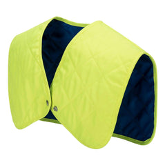 Yellow Cooling Shoulder Insert with front button and blue interior
