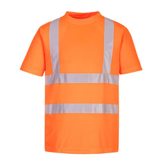 Orange Eco Hi-Vis T-Shirt with reflective strips