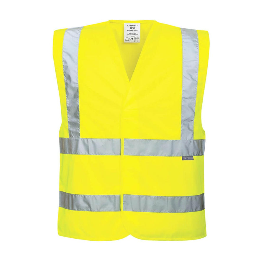 Yellow Eco Hi-Vis Polyester Vest