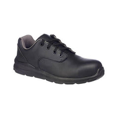 Black Compositelite Laced Safety Shoe in leather