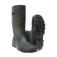 Green PU Non Safety Wellington with black sole