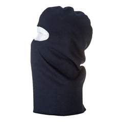 Navy FR anti static balaclava with eye hole.
