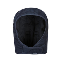 Navy FR Hood with chin strap for helmets