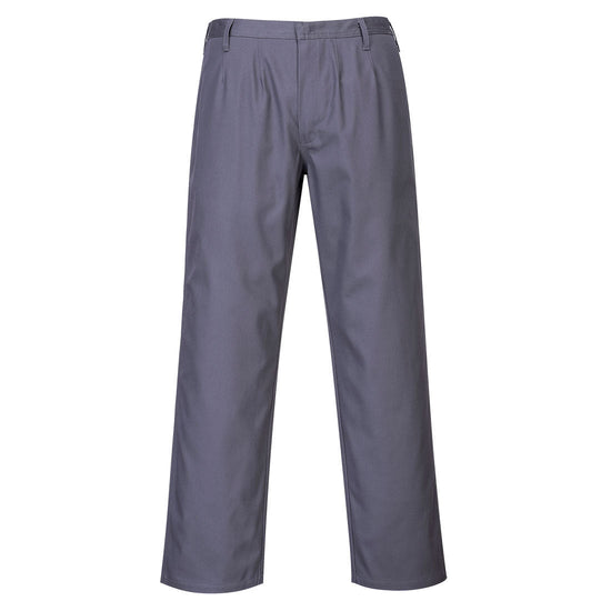 Bizflame Pro trousers in grey with belt loops.