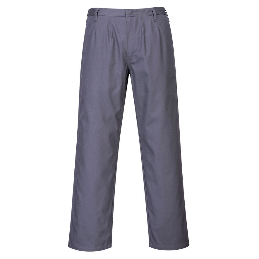Bizflame Pro trousers in grey with belt loops.