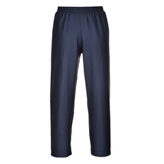 Navy Portwest Sealtex Flame Trousers. Trousers have elasticated waist.