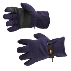 Navy fleece lined insulated glove 