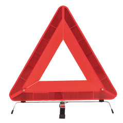 Hi vis orange folding warning triangle for vicihlle safety.