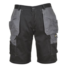 Black granite holster shorts with grey holster pockets and belt loops.