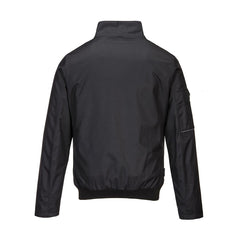 KX3 Bomber Jacket in black with zip and elasticated bottom