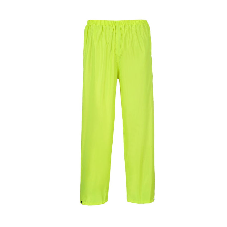 Essentials rainsuit in yellow with front zip and elasticated cuffs
