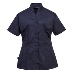 Portwest Navy ladies premier healthcare tunic. Tunic has side pockets.