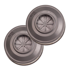 Portwest Combination Filter Blister Pack of 2 in grey circular filters with star over filter fabric.
