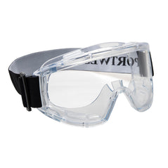 Clear Portwest challenger goggle with elasticated headband.