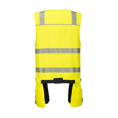 PW3 Class 1 Tool Vest  in yellow with 12 pockets and reflective strips