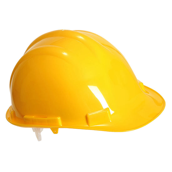 Yellow expertise safety hard hat.