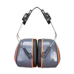 HV Extreme Ear Muff Helmet Mounted with metallic holes with orange trim