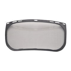 Portwest replacement mesh visor for forestry. Visor is black around the outside and mesh middle.