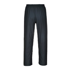 Black Portwest Sealtex classic Trousers. Trousers have an elasticated waist.