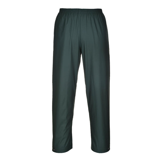 Olive Portwest Sealtex classic Trousers. Trousers have an elasticated waist.