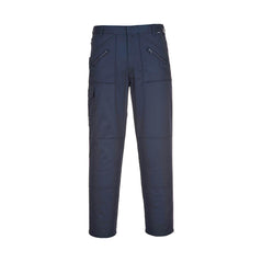 Navy Stretch Action Trouser with zip pockets and knee pad pockets
