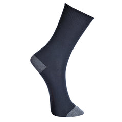 Black modaflame sock with grey ankle and toe area.