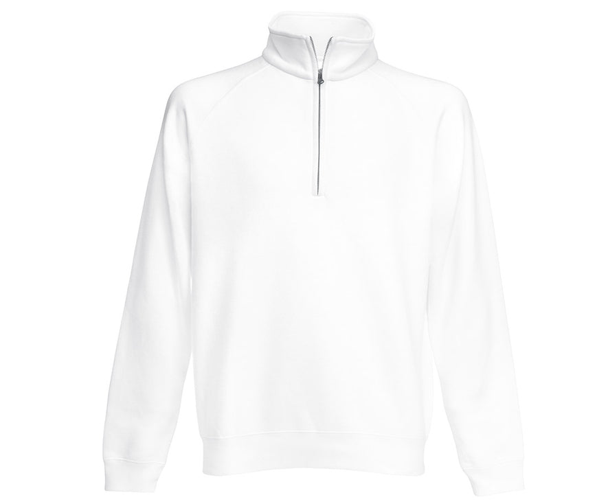 Premium 70/30 zip-neck sweatshirt