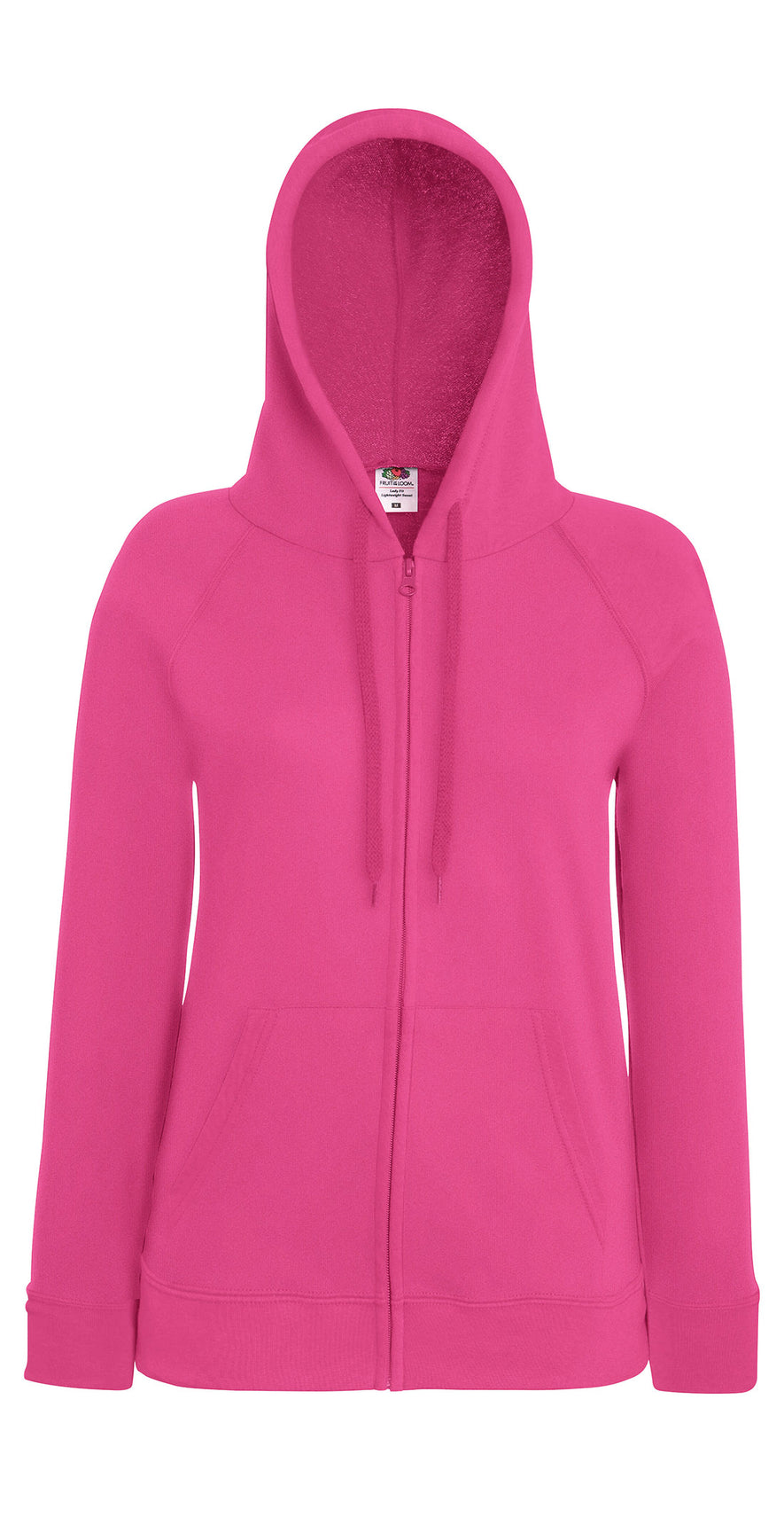 Women's lightweight hooded sweatshirt jacket