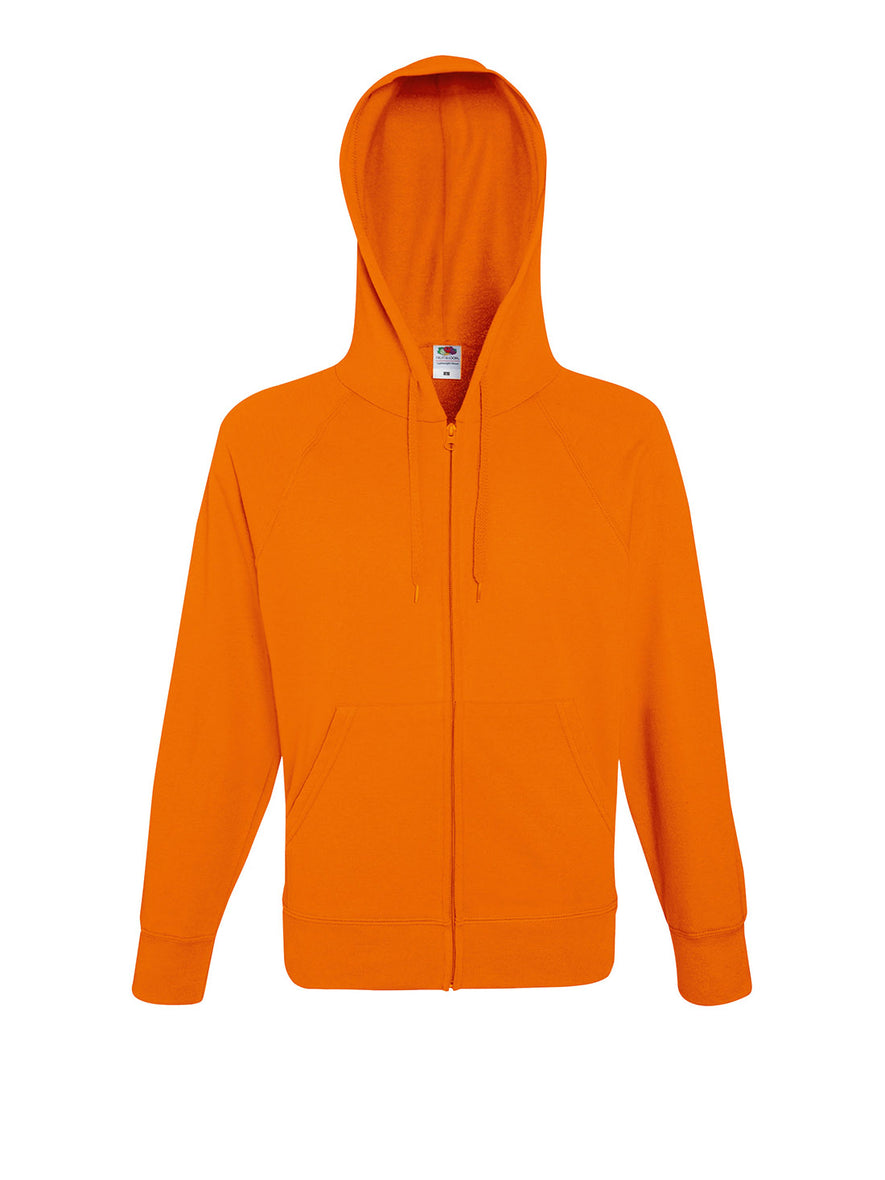Lightweight hooded sweatshirt jacket