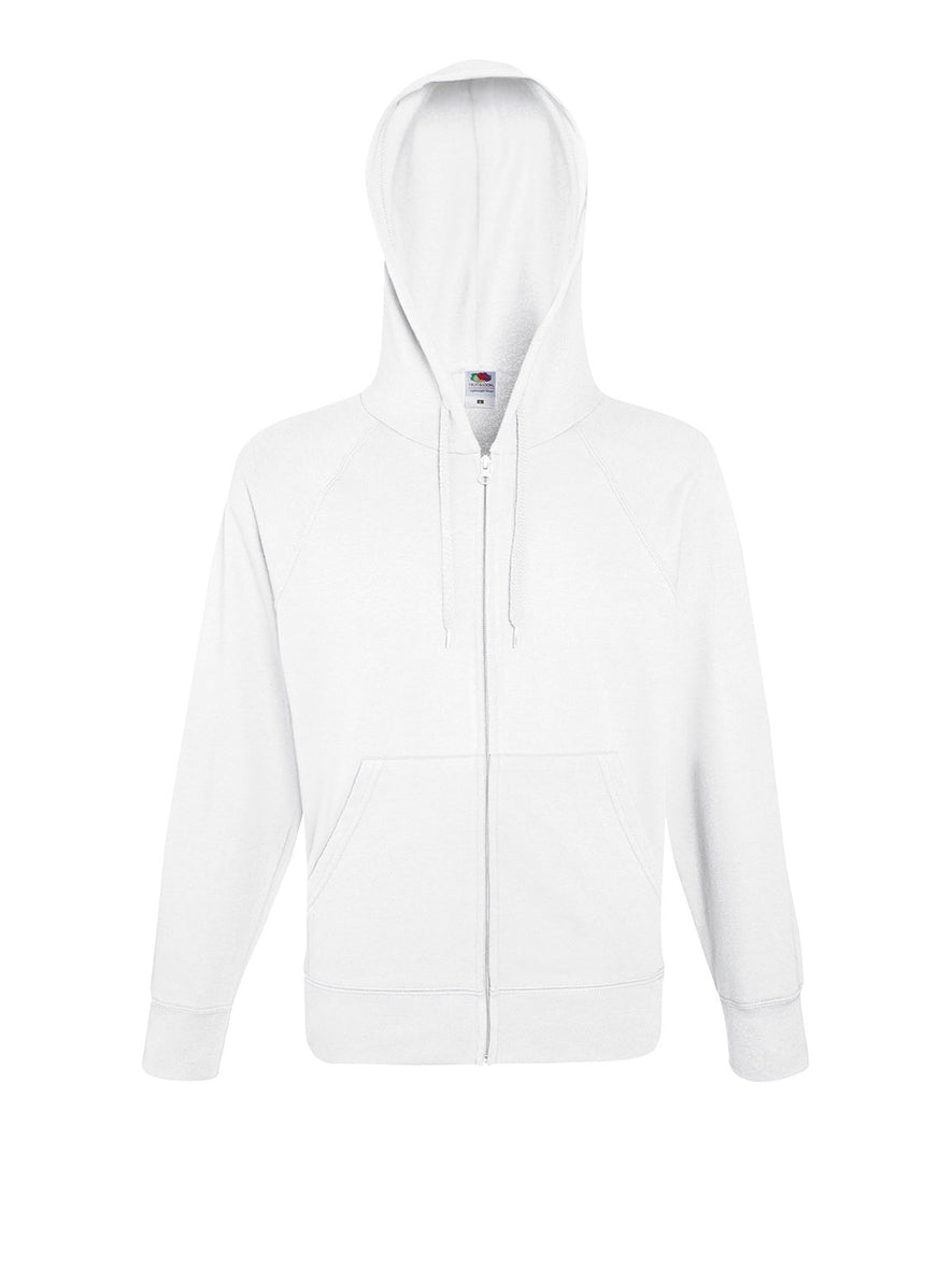 Lightweight hooded sweatshirt jacket