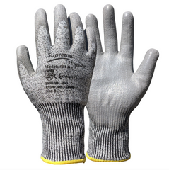 Grey 501D Cut resistant gloves, The gloves are cut level D. The gloves are optimised for the construction industry.
