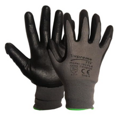 Grey and black 103FLX general handling gloves, The gloves are optimised for dexterity.